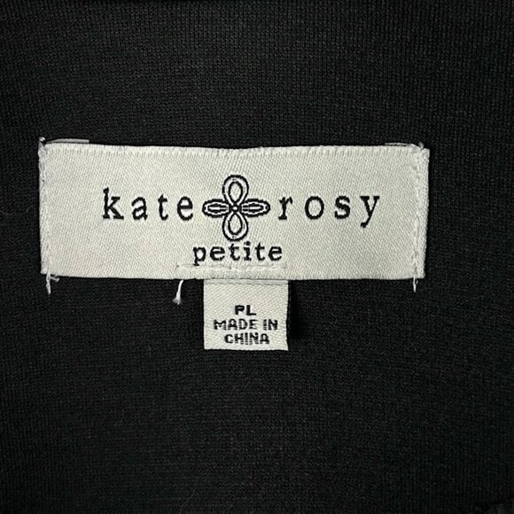 Kate Rosy Petite | Black Blazer Jacket | Faux Crocodile Panel | Size PL - Picture 9 of 15